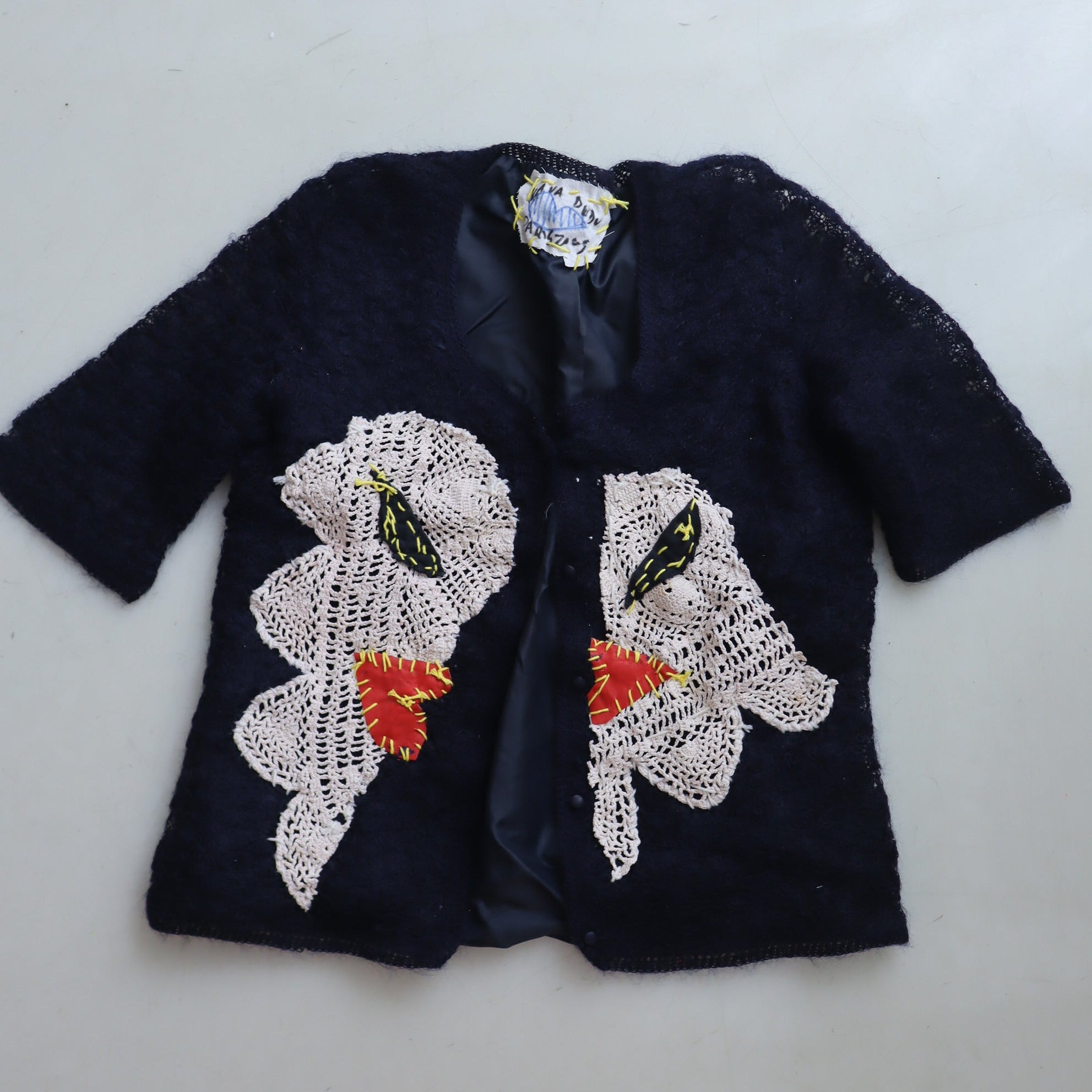 VAVA DUDU EMBROIDERY CARDIGAN NAVY – GIGINA
