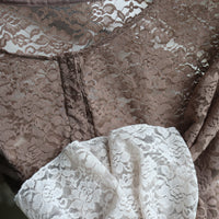 ANIGIG BELL SLEEVE LACE HENLEY TOP