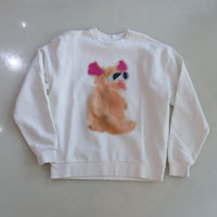 WILD ANIMALS HAND KNITTED CARDIGAN DUCK, PIGEON