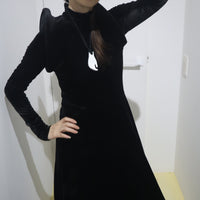 MELITTA BAUMEISTER CIRCLE SHOULDER DRESS