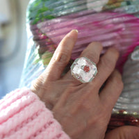 IMAGO RING TOPAZ・RHODCHROSITE