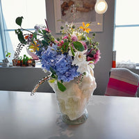 GUNIA PROJECT GLASS CHERUB VASE