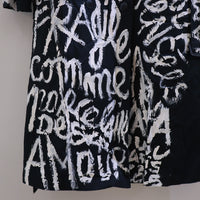 VAVA DUDU PAINTED COAT 77 NAVY×WHITE