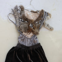 TRANSE PARIS SILK VELVET PANTS