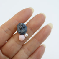 GERALDINE FENN CAMEO EARRINGS