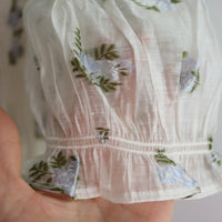 YUHAN WANG FLORAL CHIFFON SMOCK DRESS WITH SLIP