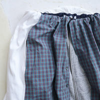 MIKIOSAKEBE LAYERED PANTS BLACK-GREEN