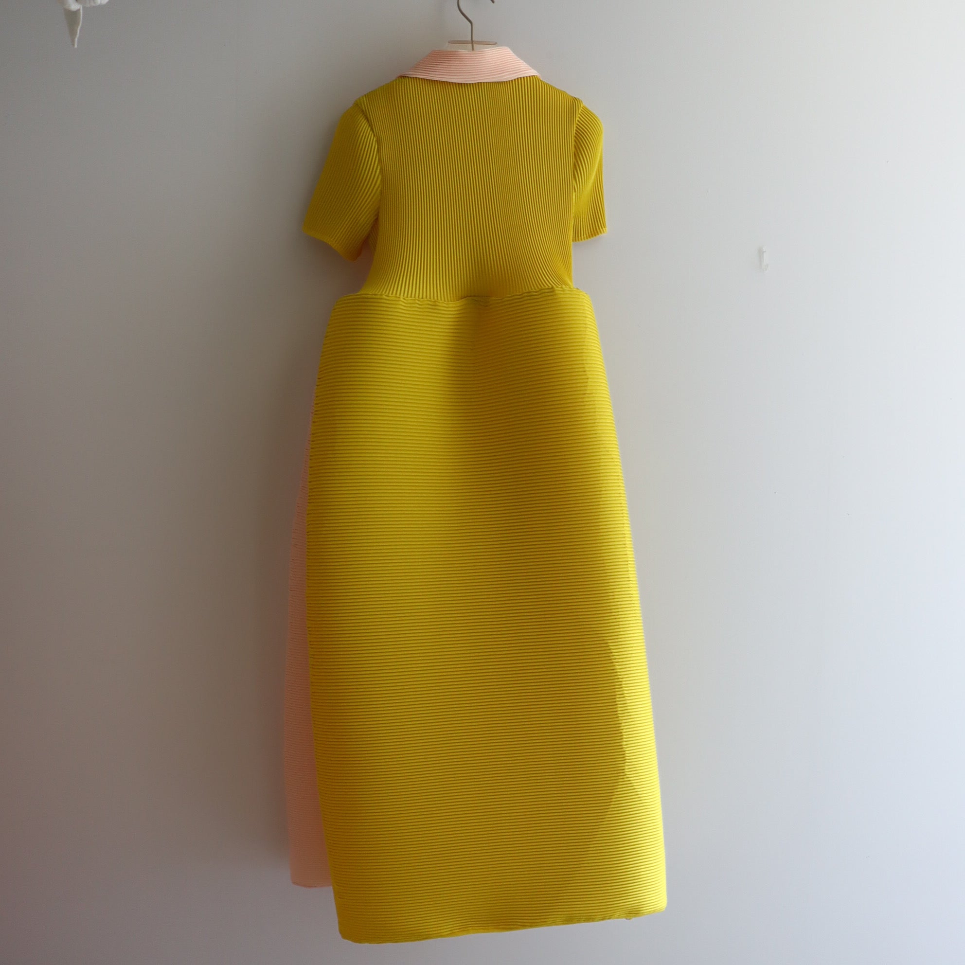 MELITTA BAUMEISTER POLO RIPPLE DRESS PINK MUSTARD – GIGINA