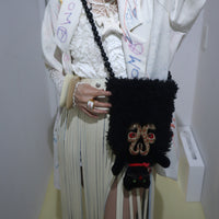 ANIGIG ANIMAL FLUFFY SHOULDER BAG"BLACK CAT"