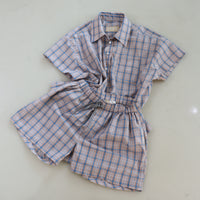 ANIGIG LAZY DAY LOUNGE SHORTS CHECK