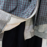 MIKIOSAKEBE LAYERED PANTS BLACK-GREEN