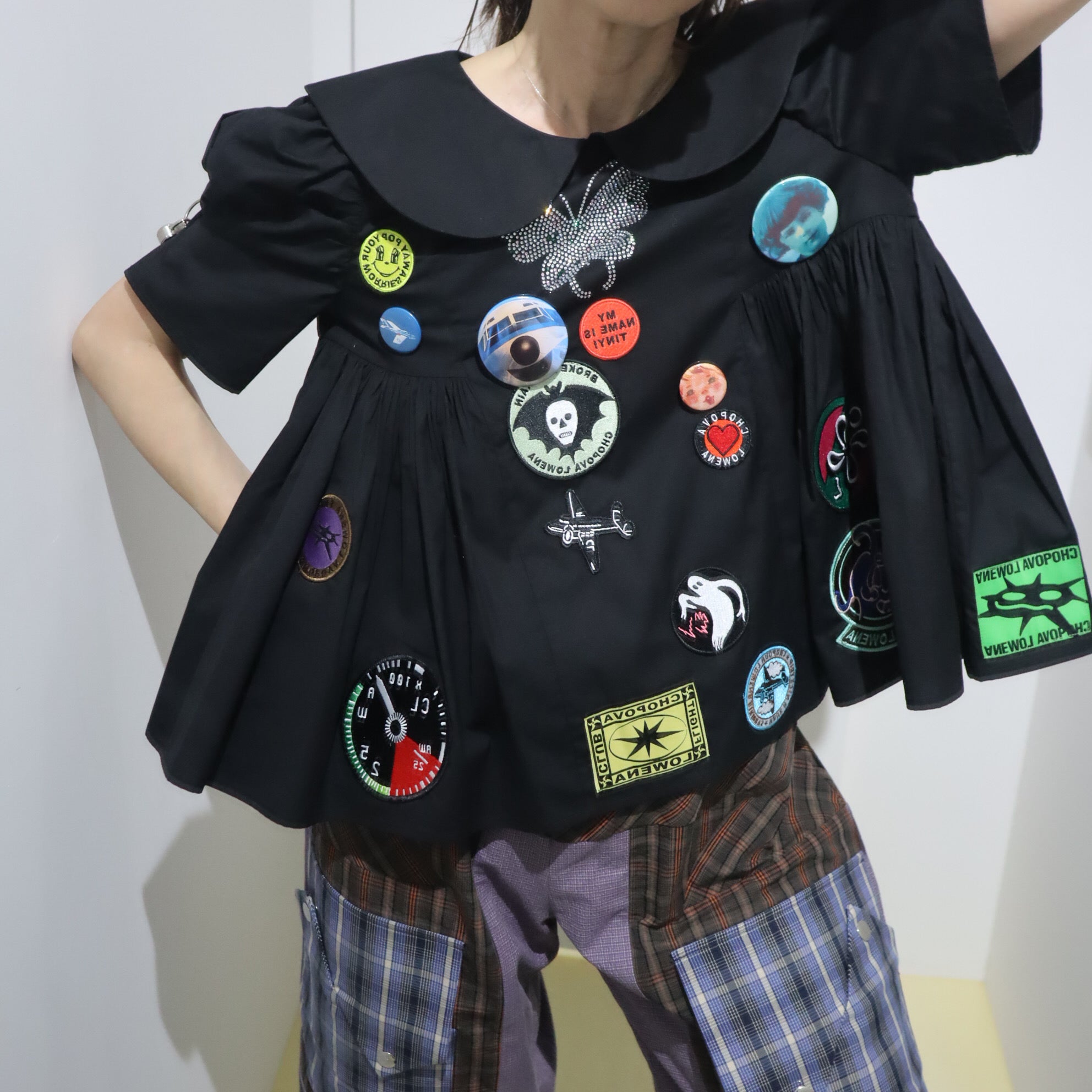 CHOPOVA LOWENA（チョポヴァ・ロウェナ）ブラウス パフスリーブシャツ 20FB4348-2768-4243-AAA5-