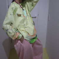 CHOPOVA LOWENA WOODLAND BABY OVERSIZED JERSEY TOP