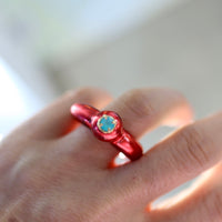 IMAGO RING SEA BLUE CHALCEDONY
