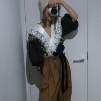 MERYLL ROGGE MICRO RUFFLE TOP