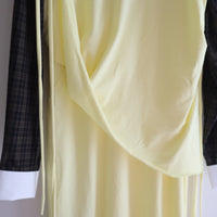 MERYLL ROGGE DRAPED T-SHIRT DRESS WITH SHIRT SLEEVE