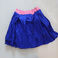 NONG RAK WRAP SNAP PLEATED CONTRAST SKIRT