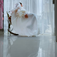 ANIGIG FLORIS DRESS WHITE