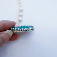 GERALDINE FENN CAMEO ANDPEARL NECKLACE