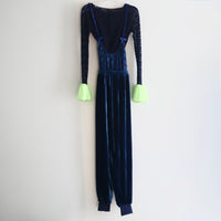 TRANSE PARIS SILK VELVET PANTS