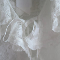 YUHAN WANG ROSE LACE RUFFLED BLOUSE