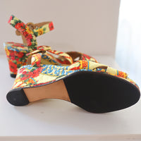 DOLCE&GABBANA FLOWER SHOES SIZE37.5