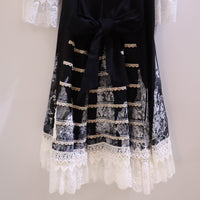 HANA YAGI BLACK LACE DRESS