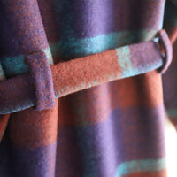 FRANZIUS TOWEL COAT ORANGE BLUE CHECK