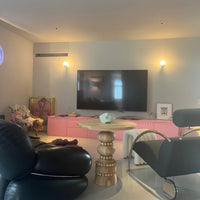 【受注生産】
GIGINA FURNITURE SCULPTED TURNED WOOD SIDE TABLE