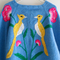 SOFIO GONGLI PULLOVER KNIT BLUE