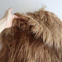 YUHAN WANG ECO FUR PEACOAT “BEIGE”