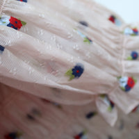 YUHAN WANG FLORAL CHIFFON SMOCK DRESS WITH SLIP