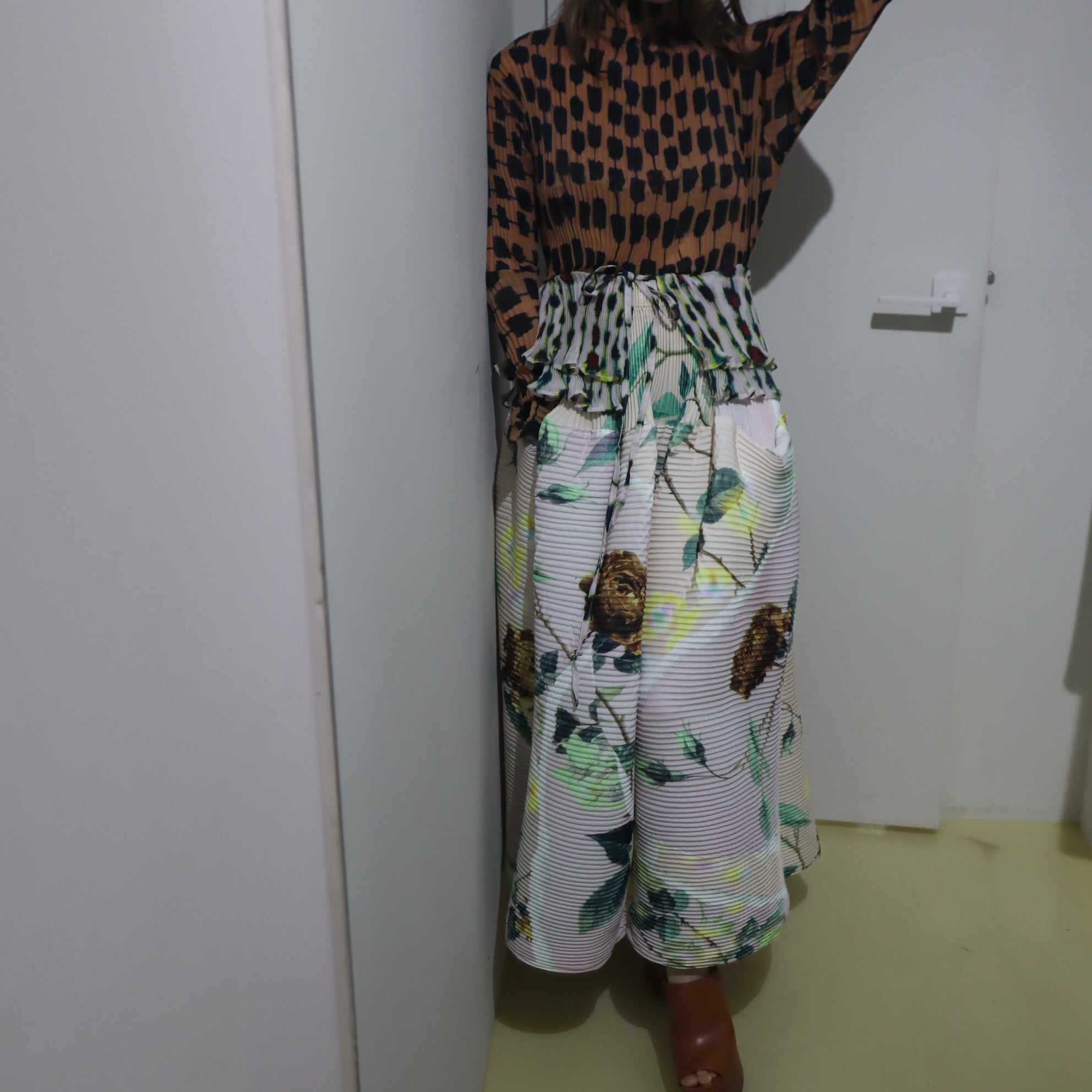 JULIA HEUER KENZA HAND PLEATED SKIRT IN EDWARD PINK – GIGINA