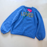 SOFIO GONGLI PULLOVER KNIT BLUE