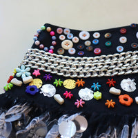 CHOPOVA LOWENA SKYHAWK BEADED SKIRT