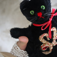 ANIGIG ANIMAL FLUFFY SHOULDER BAG"BLACK CAT"