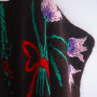 SOFIO GONGLI FLOWER KNIT CARDIGAN "C"