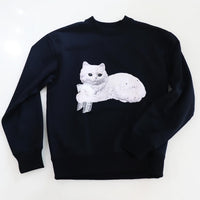 YUHAN WANG WHITE PERSIAN CAT PRINT