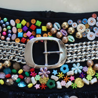 CHOPOVA LOWENA SKYHAWK BEADED SKIRT