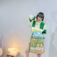 ADAM JONES CROP SCARF JTMPER GREEN