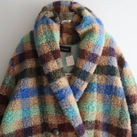 FRANZIUS TOWEL COAT LIGTH GREEN CHECK