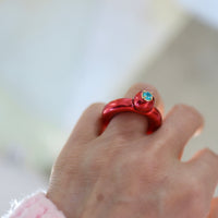 IMAGO RING SEA BLUE CHALCEDONY