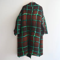 JULIA HEUER JOHAN HANDPLEATED COAT IN N HARALD