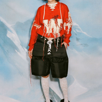 YUHAN WANG LETTERMAN FRINGED HOCKEY PULLOVER