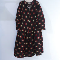 JULIA HEUER PAX HANDPLEATED DRESS IN RUBY ROMAN