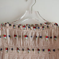 YUHAN WANG FLORAL CHIFFON SMOCK DRESS WITH SLIP