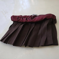 MIKIOSAKEBE SHRINK PLEATS MINI SKIRT