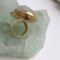SOFIO GONGLI RING "HORSE BLACK"