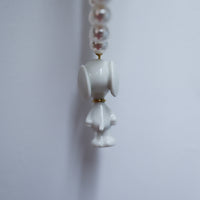 ANDRESGALLARDO SNOOPY & PEARLS NECKLACE