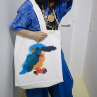 WILD ANIMALS MEMORY TOTEBAG KINGFISHER